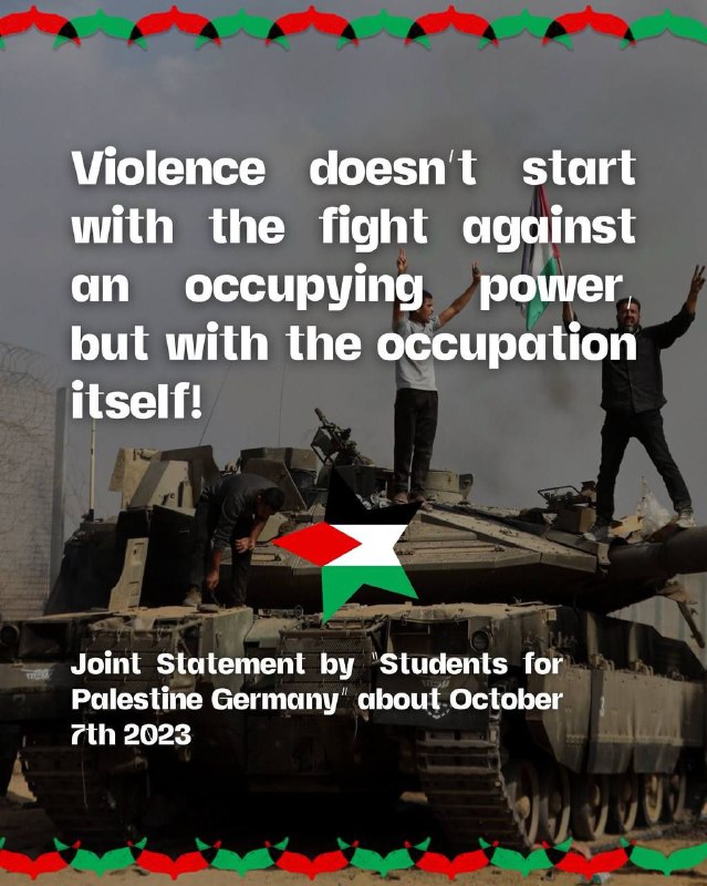 **Statement from Students for Palestine Germany …