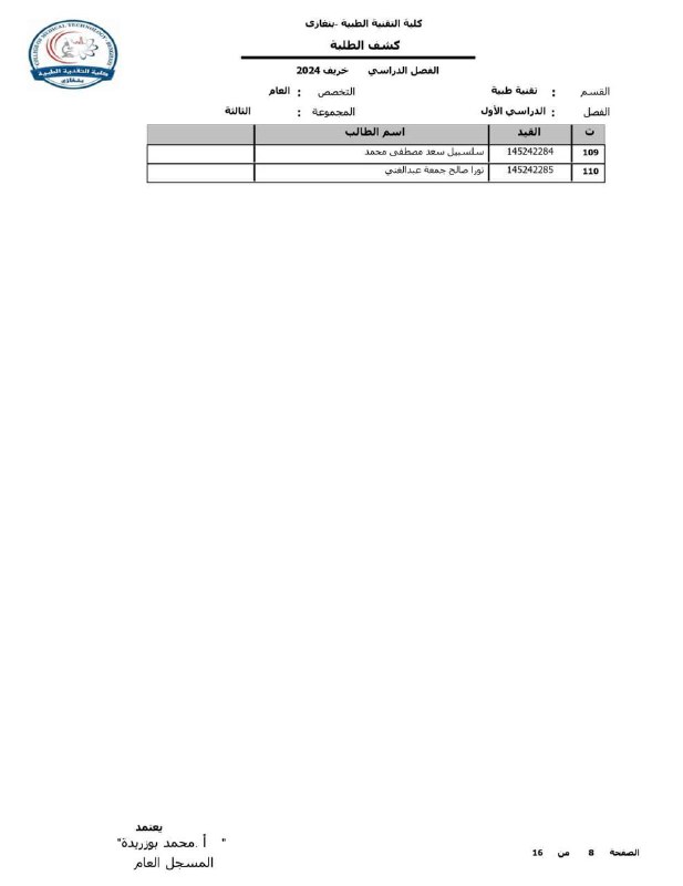 منسق دفعة الـ 2006 جامعة بنغازي