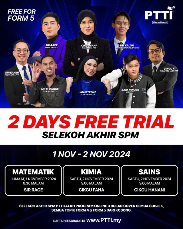 Lagi 2 bulan nak SPM dah! …