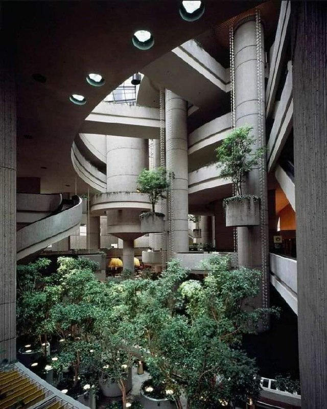 The Detroit Renaissance Center, featuring a …