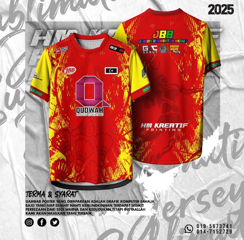 Sublimation Jersey - HM Kreatif Printing