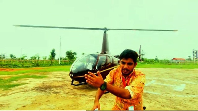 Trip with my family in Helicopter