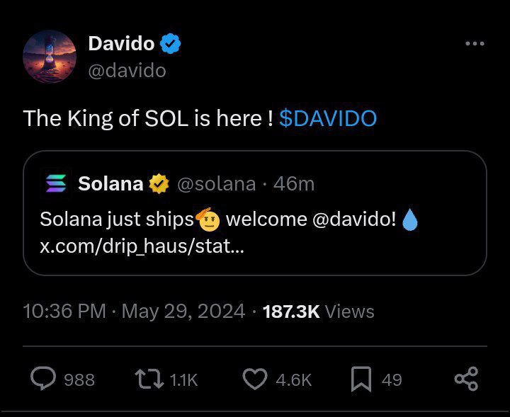 **SOLANA just posted about Davido ***😂******😂*****