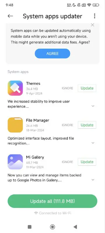 3 New System apps Update