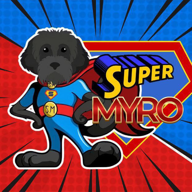 Super Myro soars through the skies, …