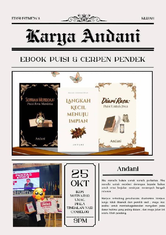 Combo Istimewa 3 e-Book Andani hanya …