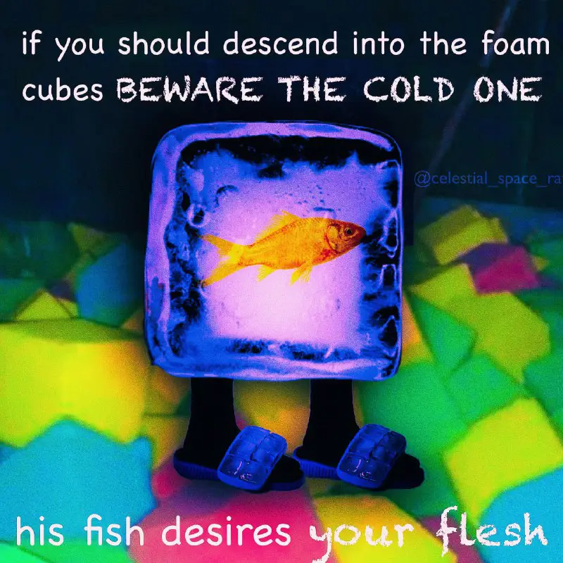 the foam cubes are our friends