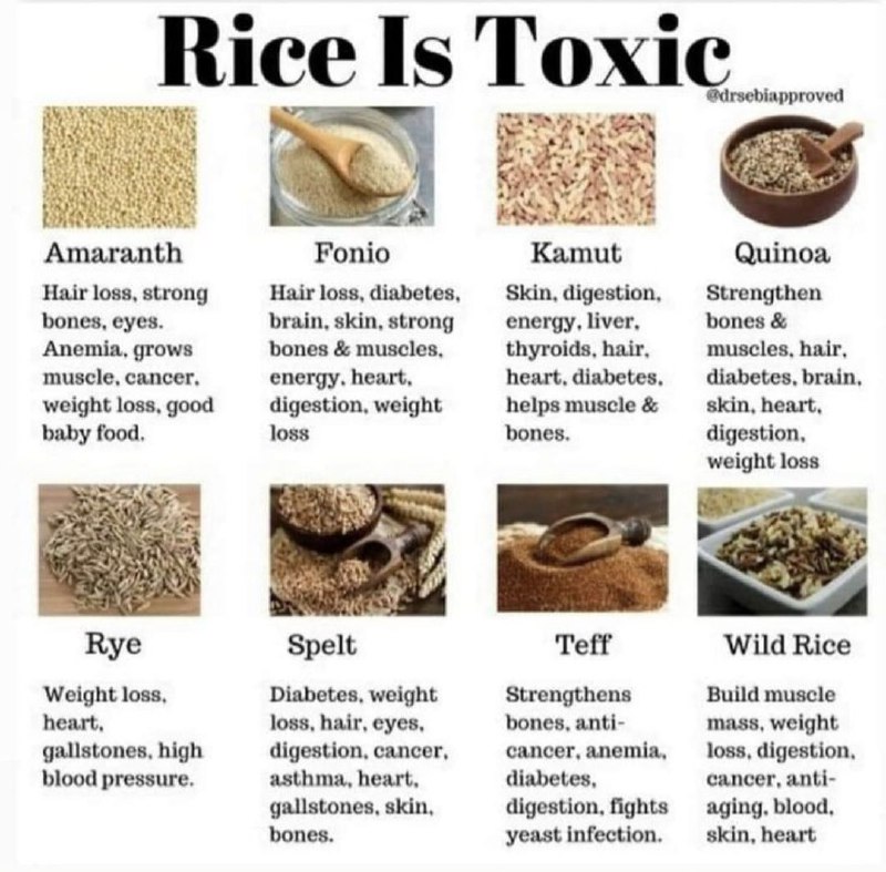 Rice is toxic***⚠️******☠***- white rice is …