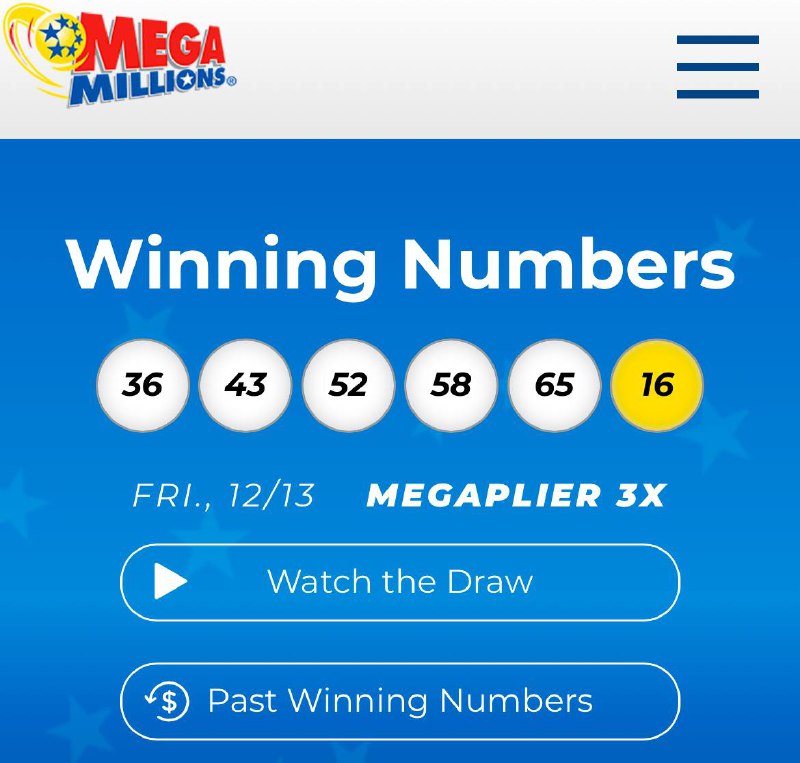 အမေရိကန်ထီ Mega Millions ထီထွက်ပါပြီ။ ကိုယ့်ထီနံပါတ်နဲ့ တူမတူ …