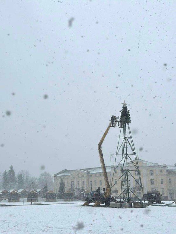 В Суздаль начали сборку праздничной ёлки***🎄***