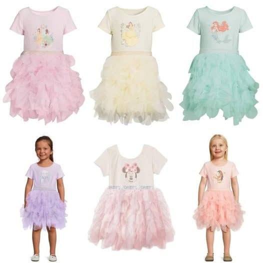 Toddler Girl Short Sleeve Tutu Dress …