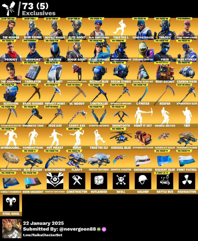 [PC] 150 skins | OG STW …