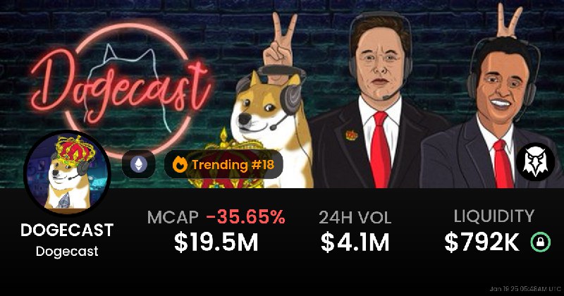 $DOGECAST at 18m seems like easy …