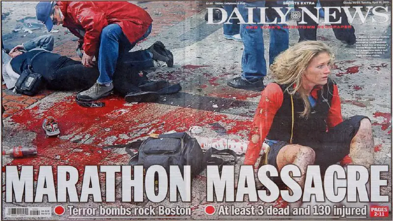 *The staged “Boston Marathon bombing” 11 years ago*