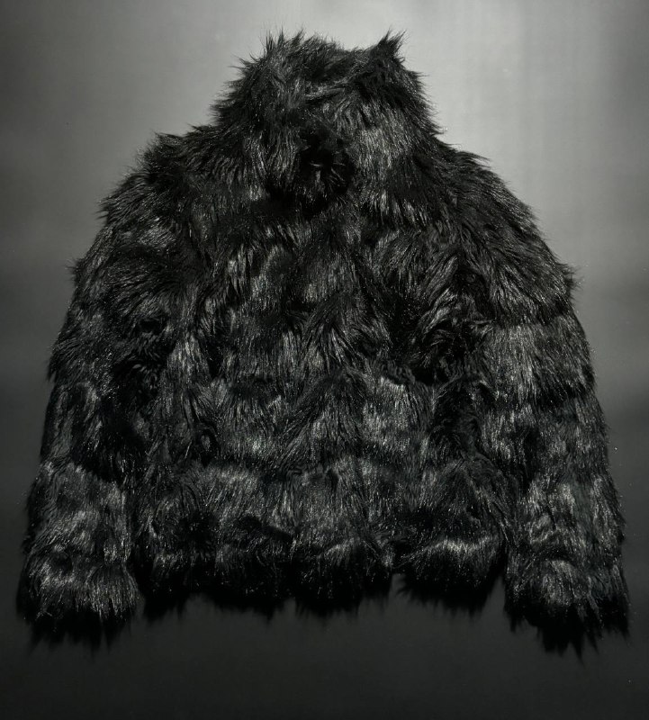 ***♟******♟******♟***`gothic fur coat`***♟***size ~M