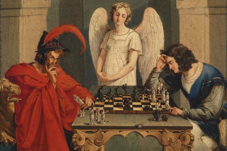 checkmate 1831 by "friedrich moritz retzsch"