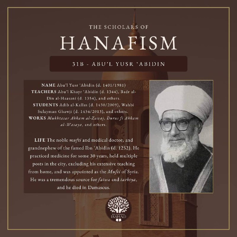 **[THE SCHOLARS OF HANAFISM: 31B] ABUʾL …