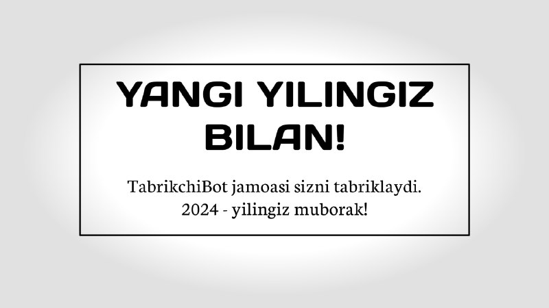 *****🎉*** Yangi yilingiz muborak bo'lsin!