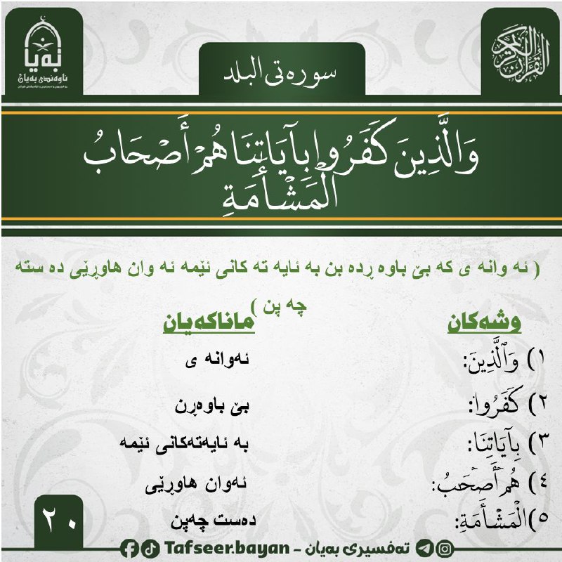 تەفسیری بەیان‌