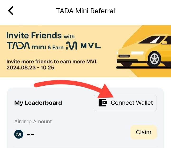 **Tadamini Connect Ton wallet** **To Claim**