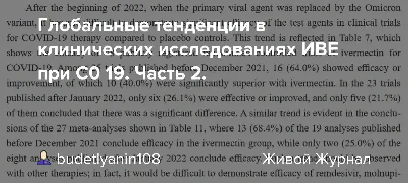 Глобальные тенденции в клинических исследованиях ИВЕ при C0 19. Часть 2.: budetlyanin108 — ЖЖ