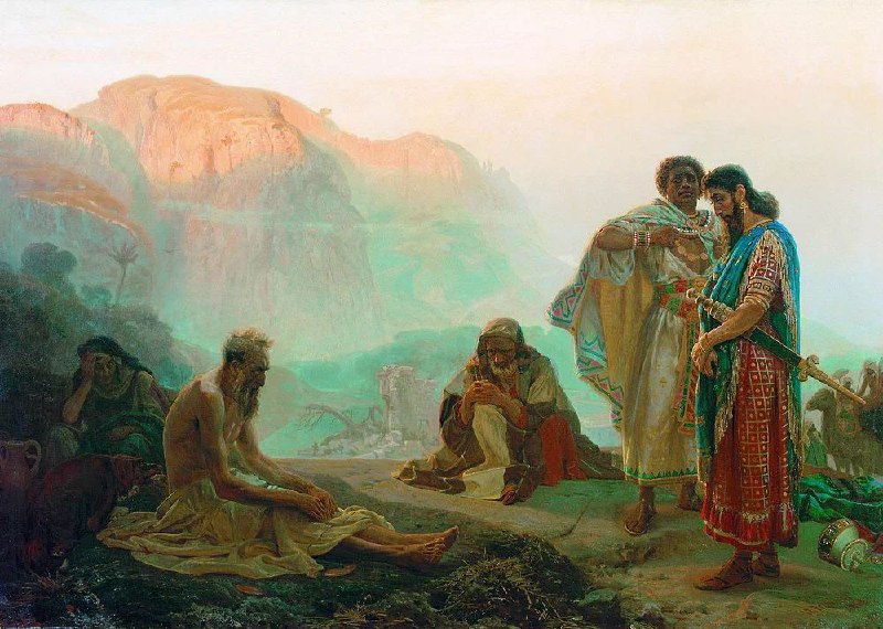 پس ایوب گفت :