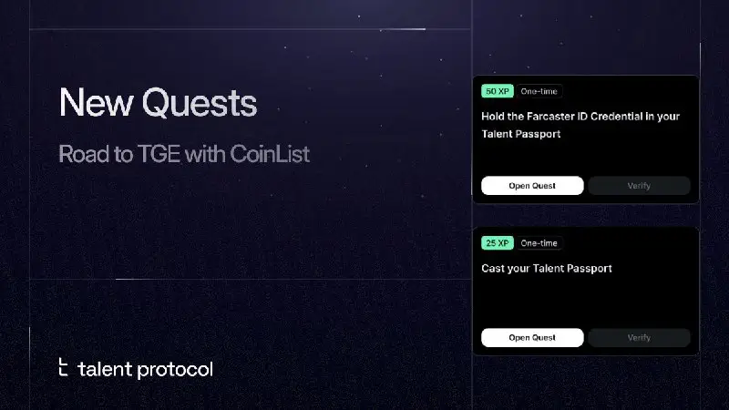 New Farcaster quests live! ***🟪***