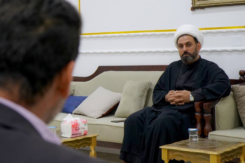 ***?***الشيخ السعيدي يلتقي مدير مكتب كربلاء