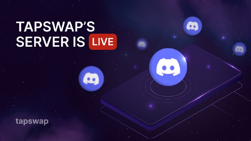 TapSwap is officially on Discord ***🤖***