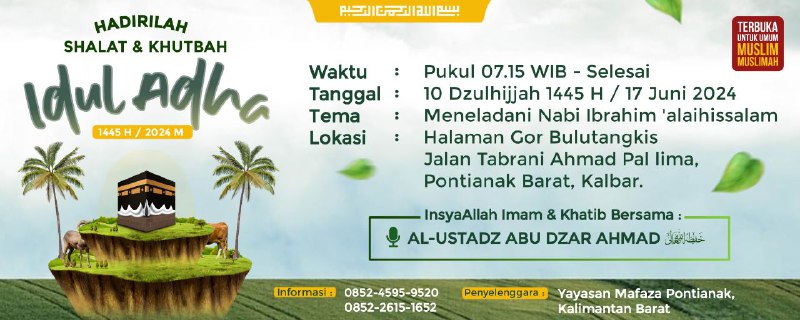 **INFO SHALAT &amp; KHUTBAH IDUL ADHA**