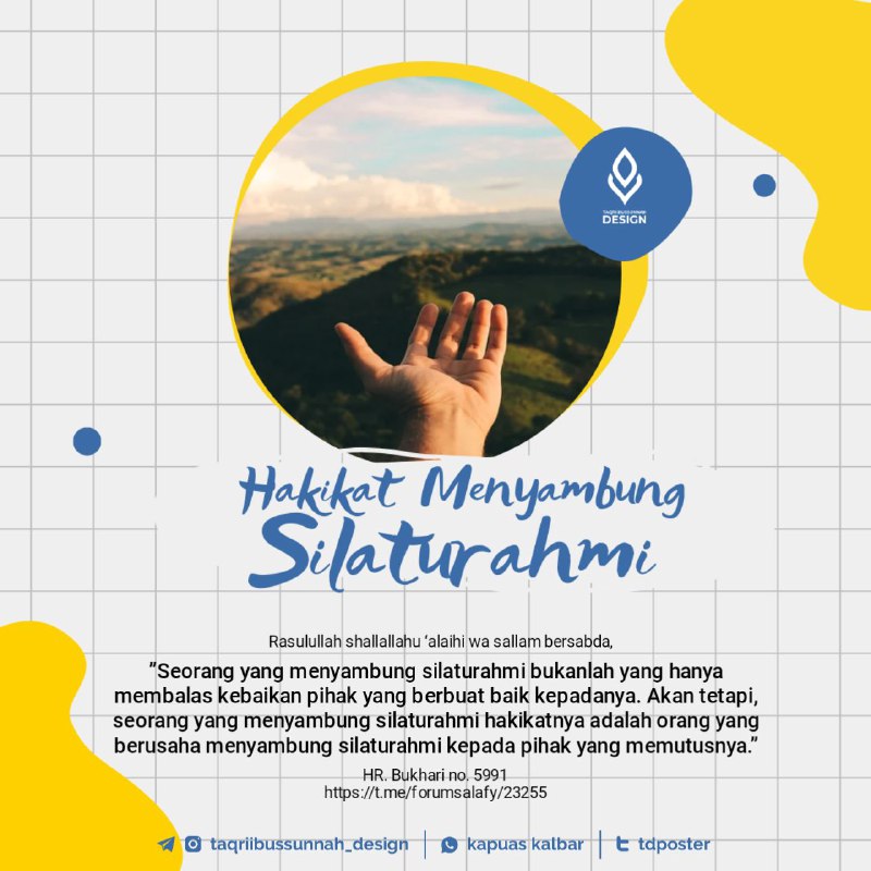 **HAKIKAT MENYAMBUNG SILATURAHMI**