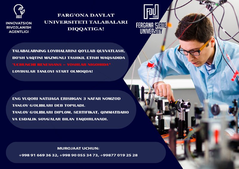 ***📣*** • **FARG'ONA DAVLAT UNIVERSITETI TALABALARI …