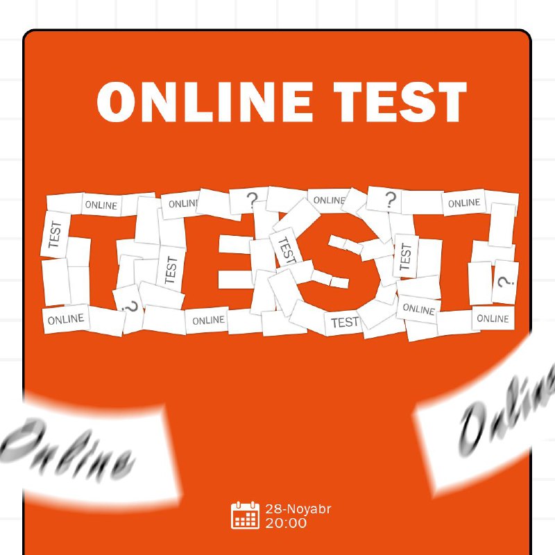 **ONLINE TEST!**