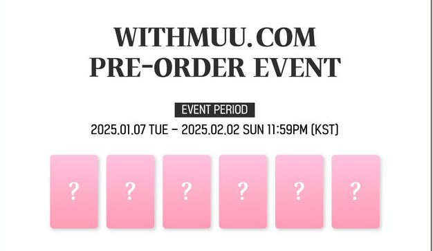 [**GO/PO] IVE PREORDER BENEFIT - WITHMUU**