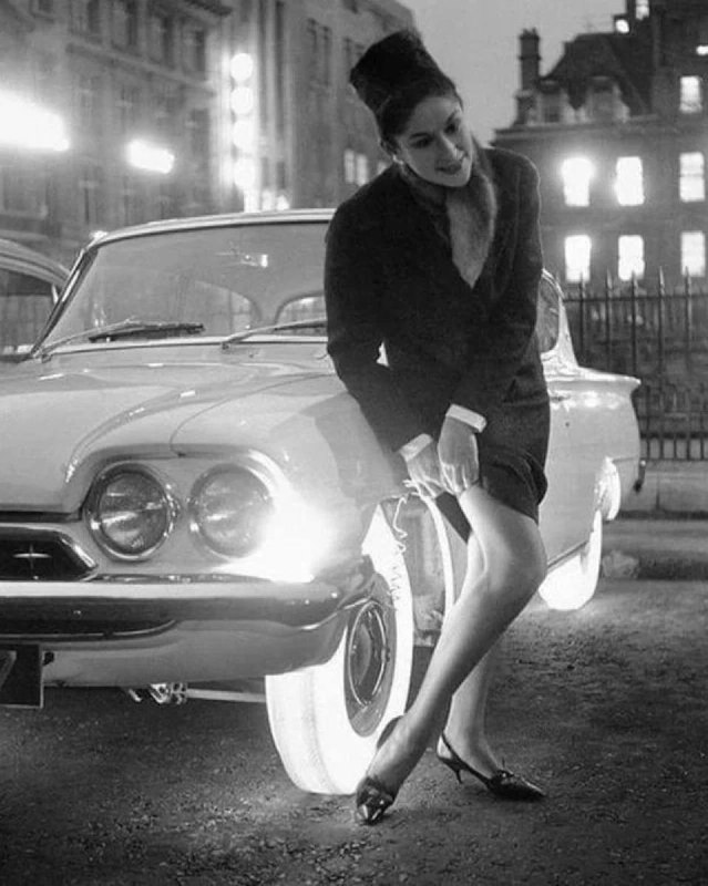 Goodyear illuminated tires produced in 1961