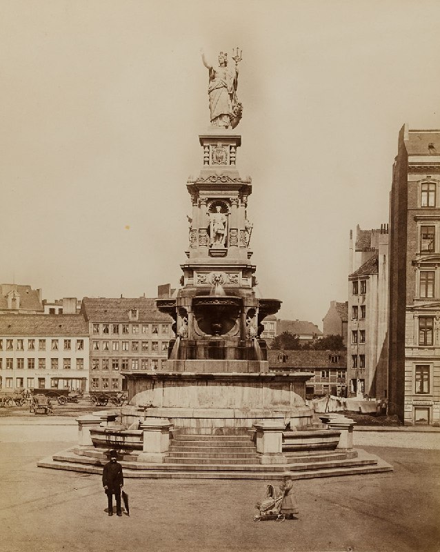 Hansabrunnen (Hansa Fountain), Hamburg, Germany (Built: …