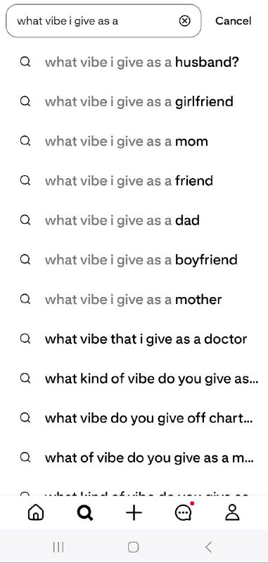 What vibe I give as a …