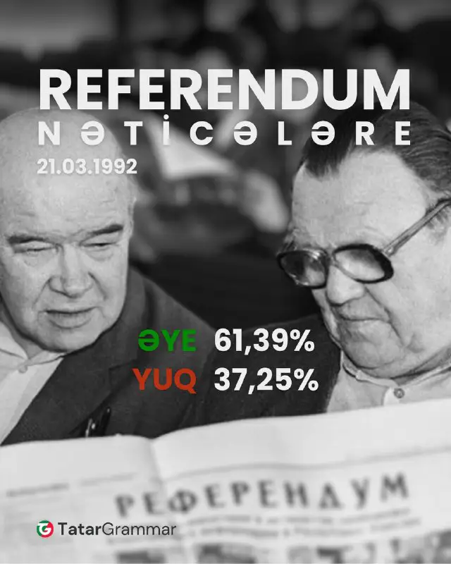 32 yıl elek Tatarstanda uzğan referendumnıñ …