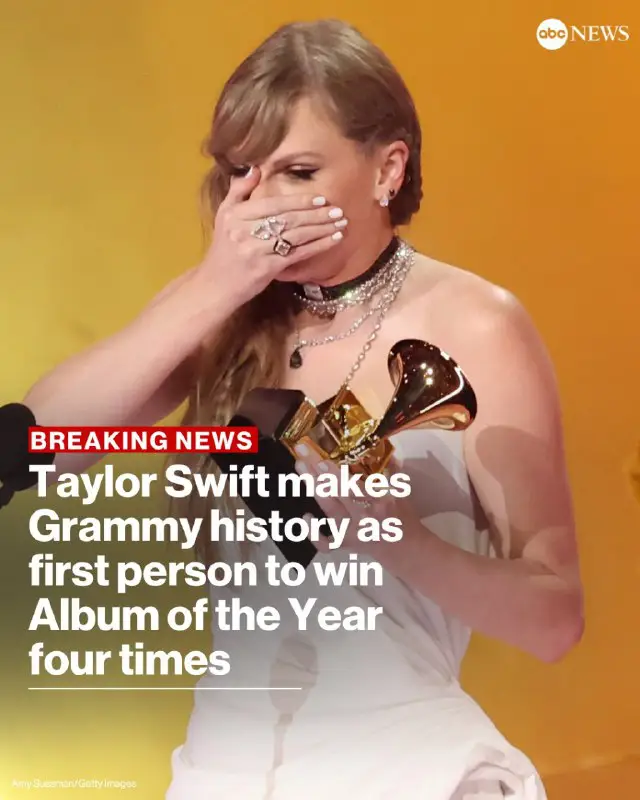 Taylor Swift took home album of …