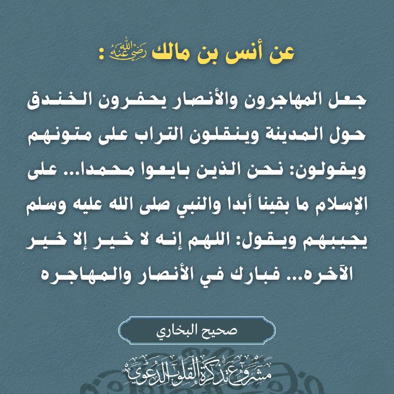 عن أنس بن مالك قال: جعل …