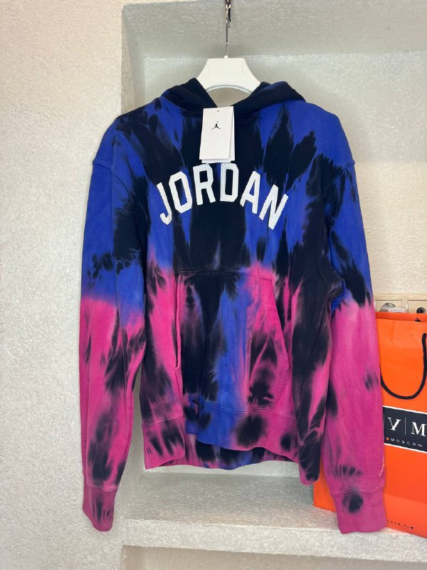 Nike air Jordan tie-dye blue-rose hoodie