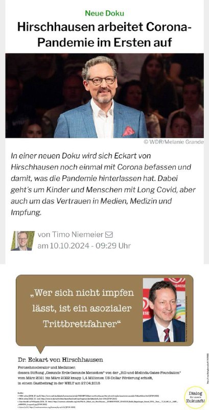 Corona-Aufarbeitung im zwangsfinanzierten