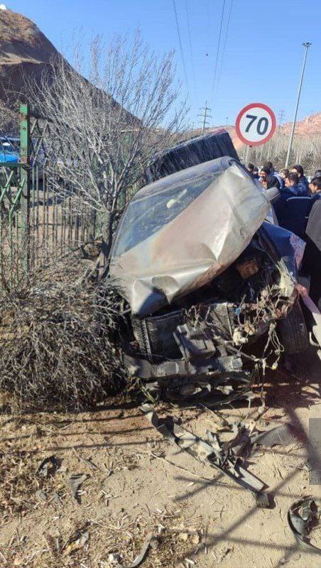 *****?***برخورد و واژگونی خودرو در اتوبان …