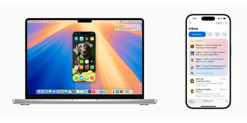 **Apple Intelligence, iPhone Mirroring to Mac, …