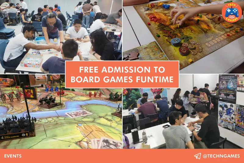 **Free admission to Board Games Funtime …