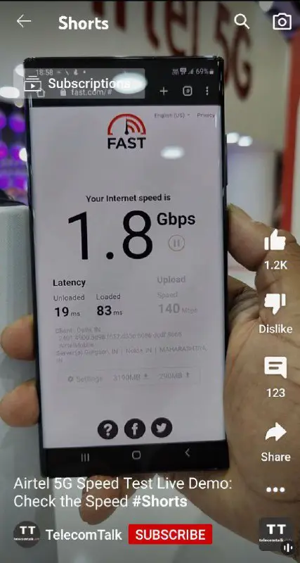 [@Airtel](https://t.me/Airtel) 5G network data live speed …