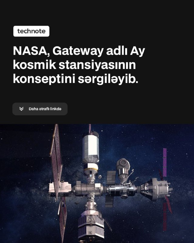 NASA, Gateway adlı kosmik stansiyanın konseptini …