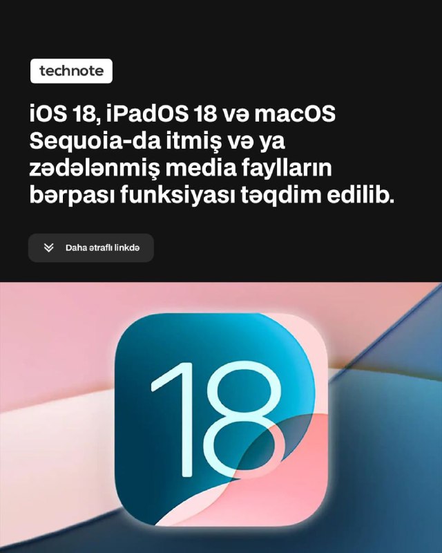 Apple şirkəti iOS 18 üçün nəzərdə …