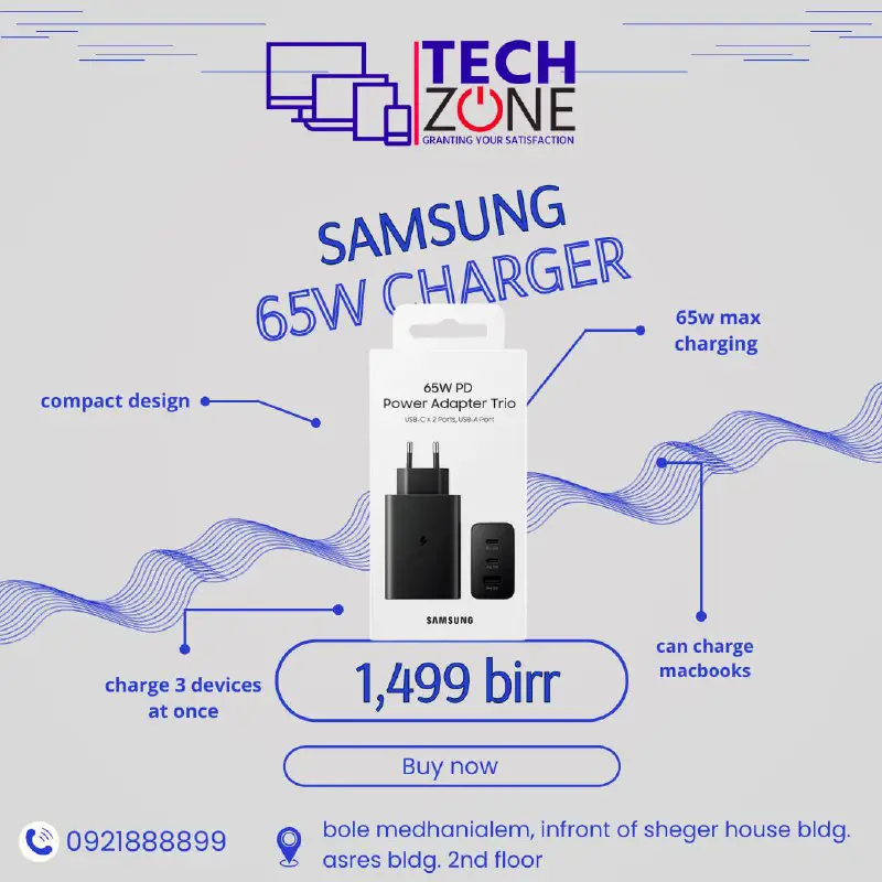 " SAMSUNG 65 W CHARGER "