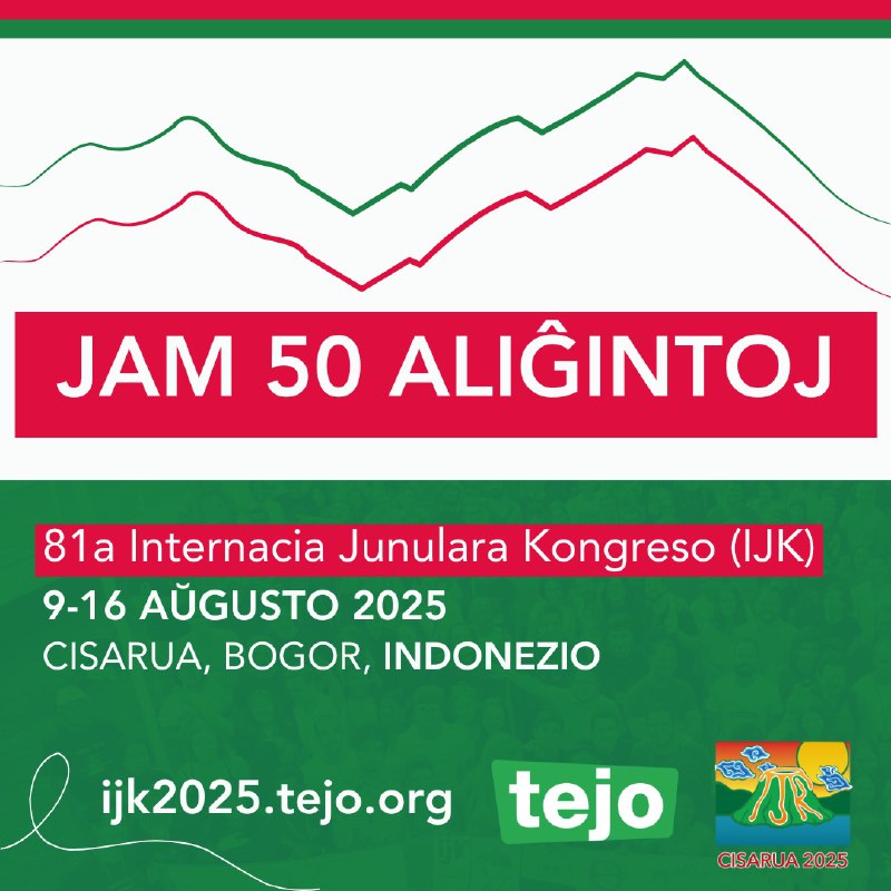 ***🎉*** Jam 50 homoj aliĝis al …